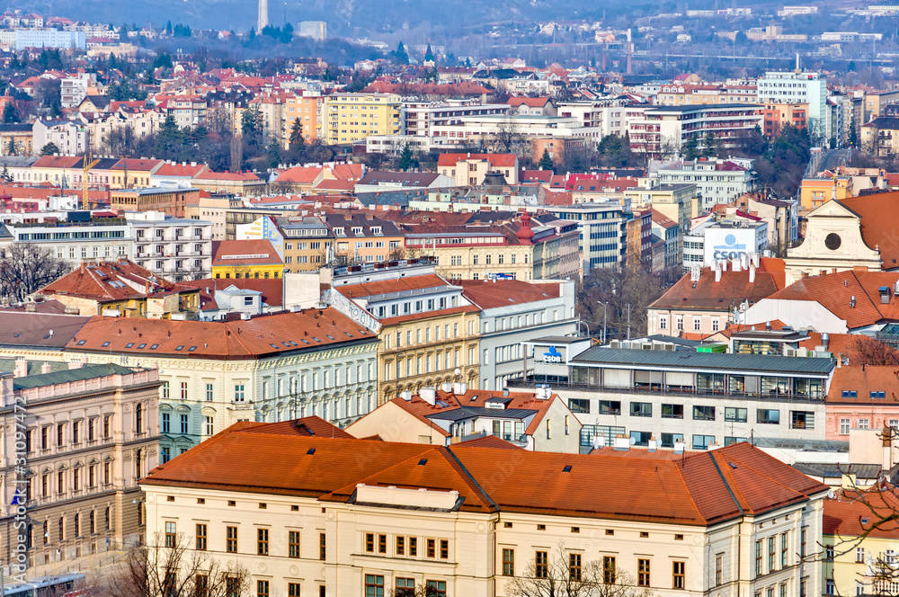 Red roofs of Brno.