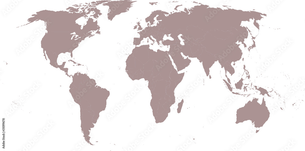 Weltkarte. Erde