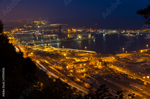 Vista panoramica Barcelona España