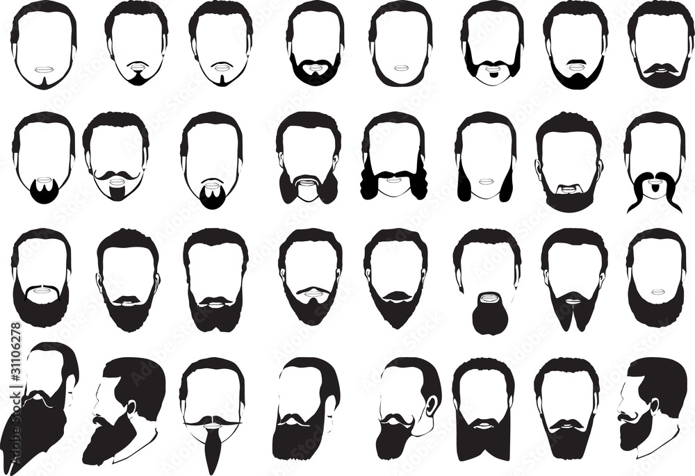 large set of men beards large set of men beards