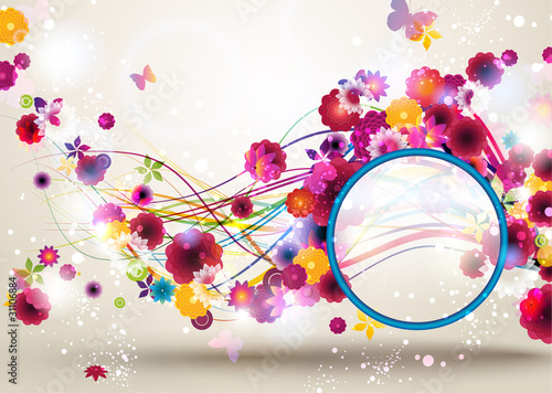 Spring Floral Background.