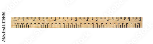 twelve inch measurement ruler on white