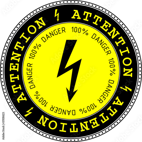 Attention sticker