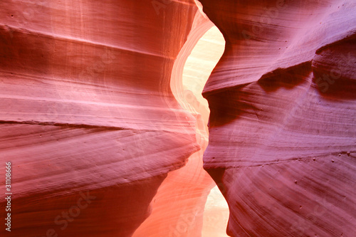Rock formations in antelope canyon in Arizona