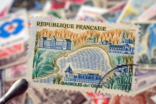 timbres - Bagnoles de l'Orne - philatélie France photo