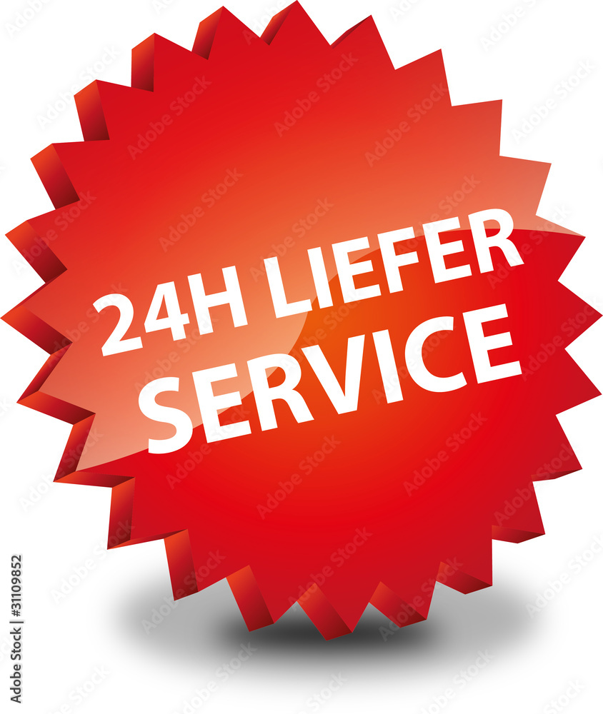 Button Rund 24h Liefer Service Button Rund 24h Liefer Service