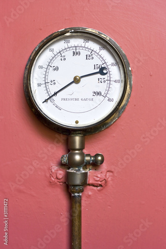 Victorian Pressure Gauge.