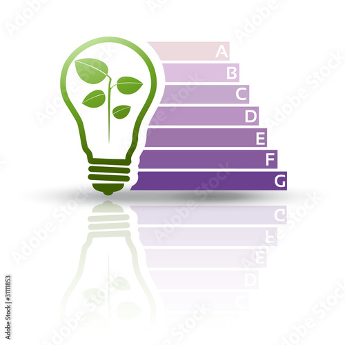 Symbole vectoriel diagnostic performance énergétique (DPE)