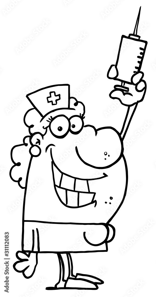 Outlined Nurse Outlined Nurse