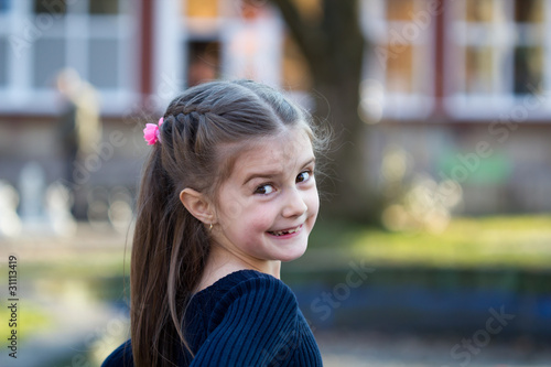 happy time for little girl