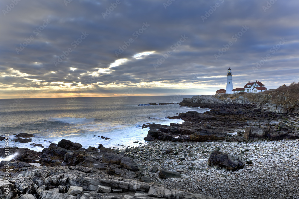 Obraz premium Lighthouse in Maine