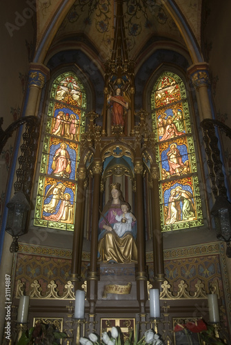 Altar in the Benedictine Abbey, Pannonhalma, Hungary © nyiragongo