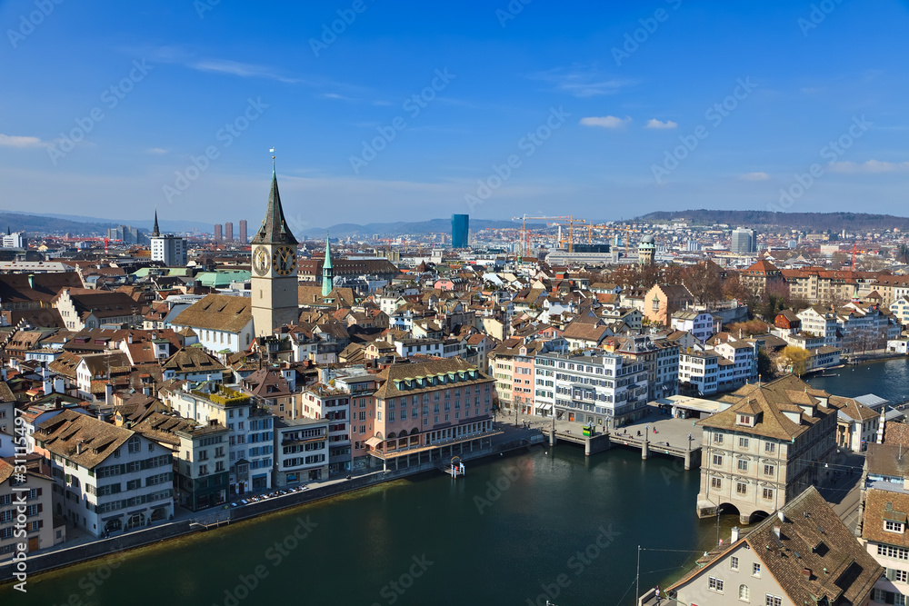 View on Zurich, Switzerland