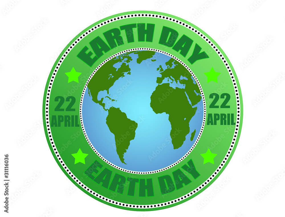 Earth day label