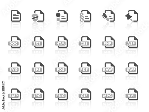 Black Gray Vector Icons