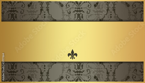 plakette ornament karte hintergrund gold braun