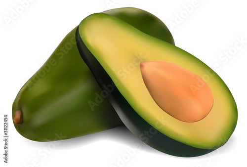 Ripe avocado