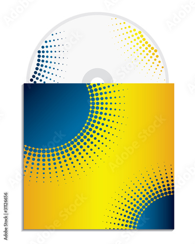 vector cd cover design template with copy space
