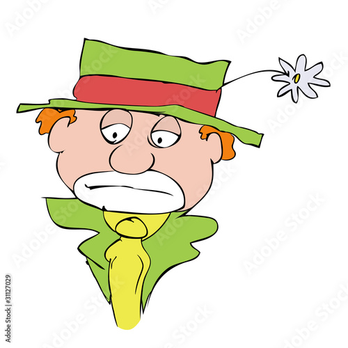 mournful clown