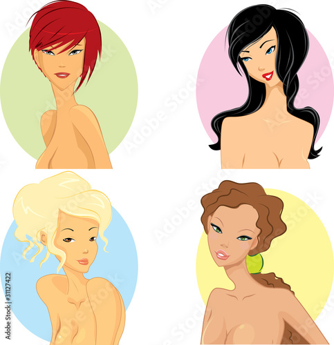 Women with hairstyle based on their personality.