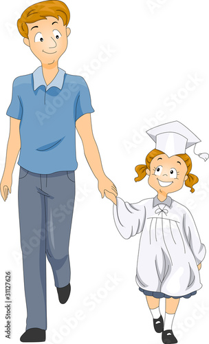 Kid Father Graduation