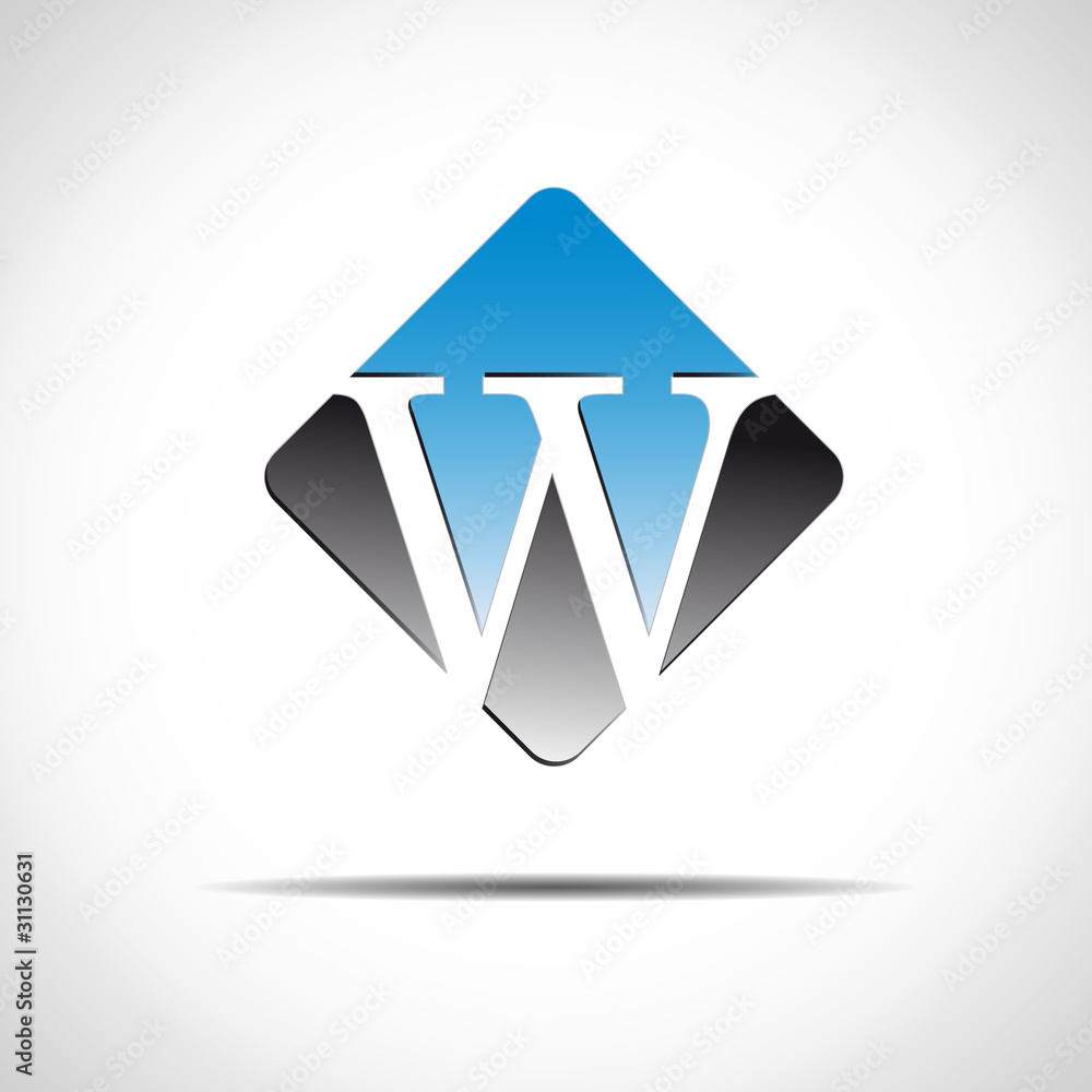 Logo initial letter W on white background # Vector Logo initial letter W on white background # Vector