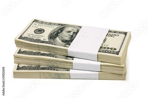 Stack of $100 bills