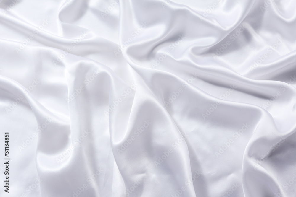 Obraz premium biały jedwab