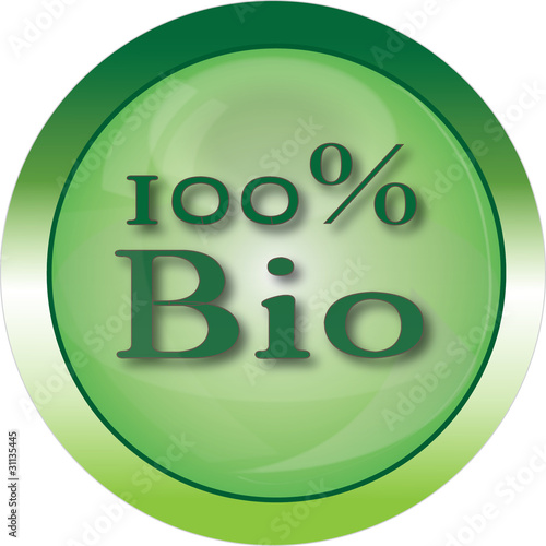 100% Bio Button