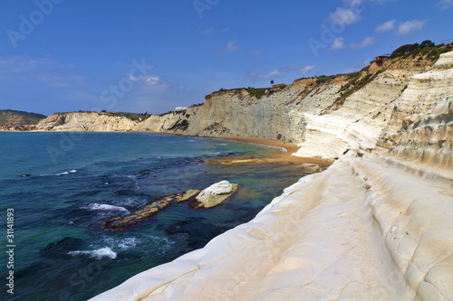 Panorama della Scala dei Turchi di Realmonte - Agrigento photo