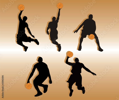 basketball silhouettes