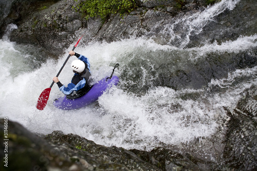 white water canoing