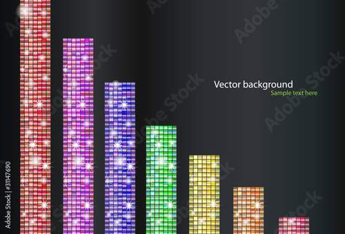 Fondo abstracto con mosaico de colores