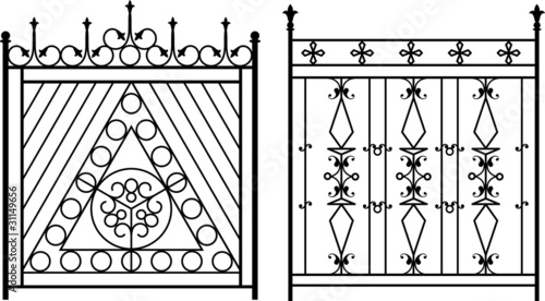 wrought iron Gate, gril, railing