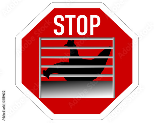 Stopp Käfighaltung Huhn