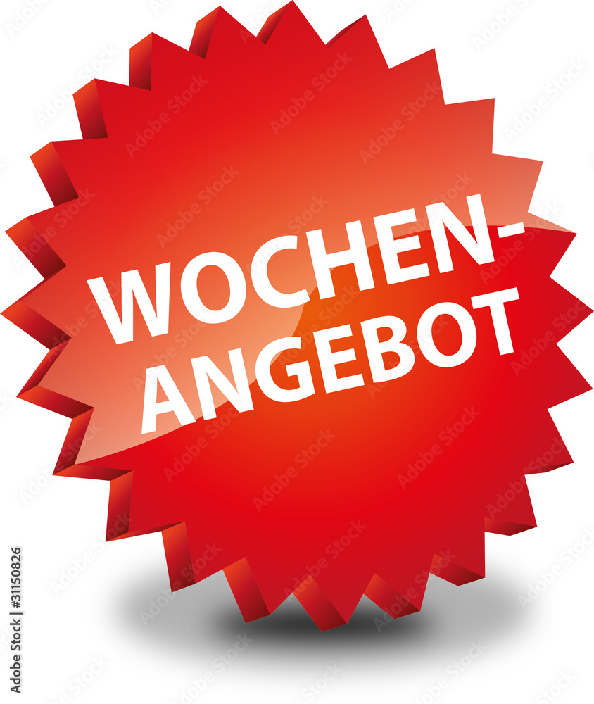 Button Rund Wochenangebot Wochen Angebot Adobe Stock