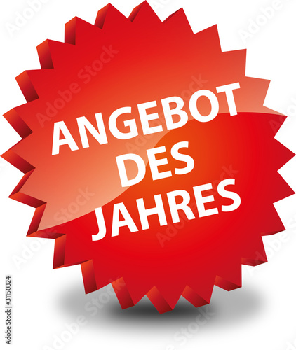 Button Rund Angebot des Jahres