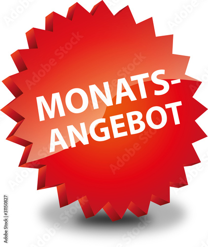 Button Rund Monatsangebot Monats Angebot