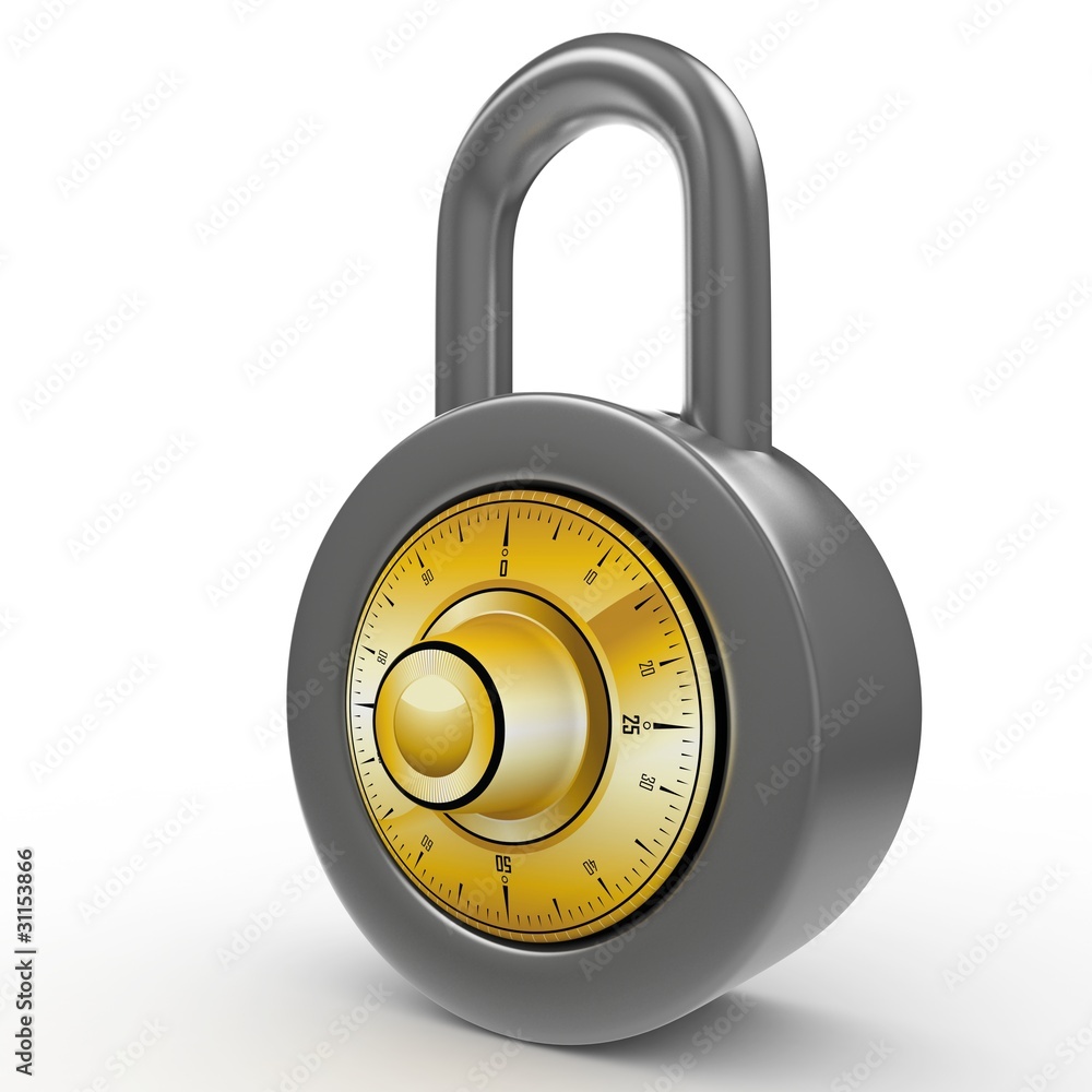 3d lock with spinner 3d lock with spinner