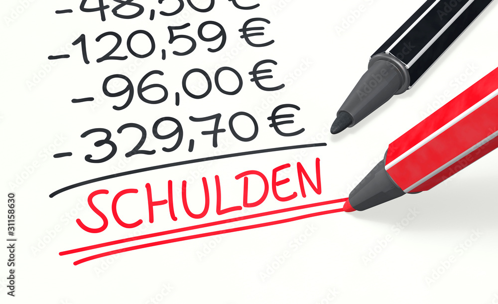 unterm Strich: Schulden unterm Strich: Schulden