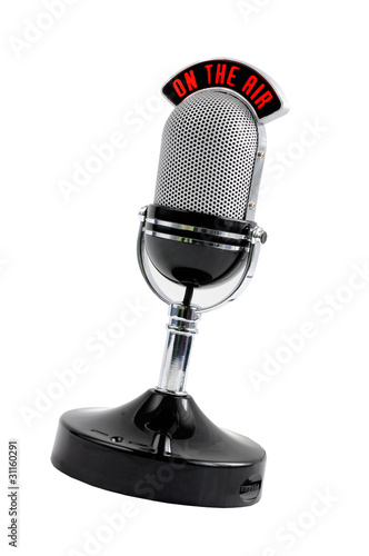 Принти на полотні microphone