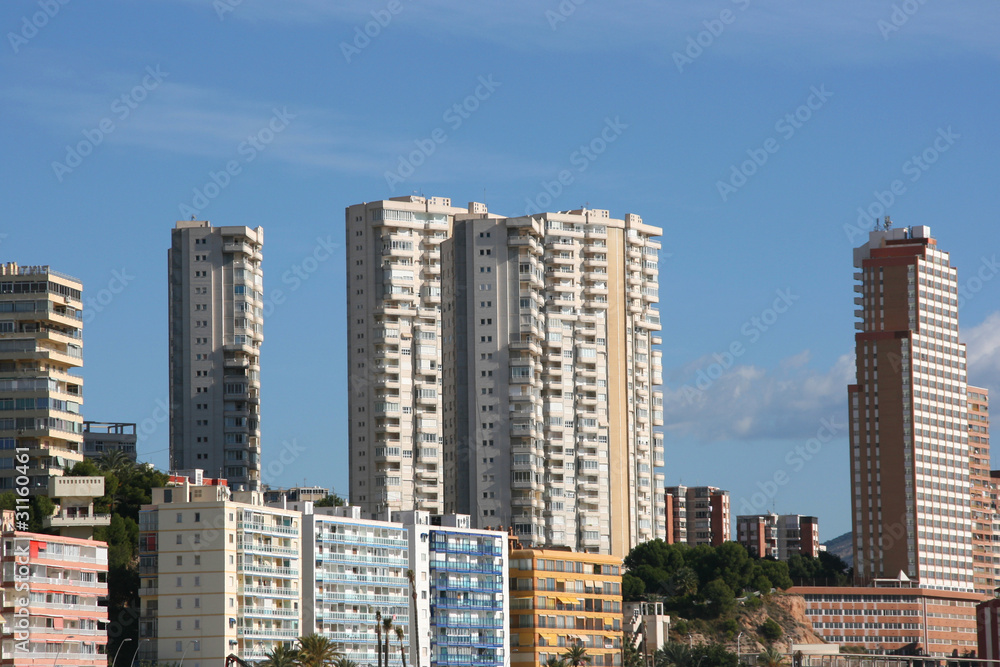 Benidorm skyline, Spain Benidorm skyline, Spain