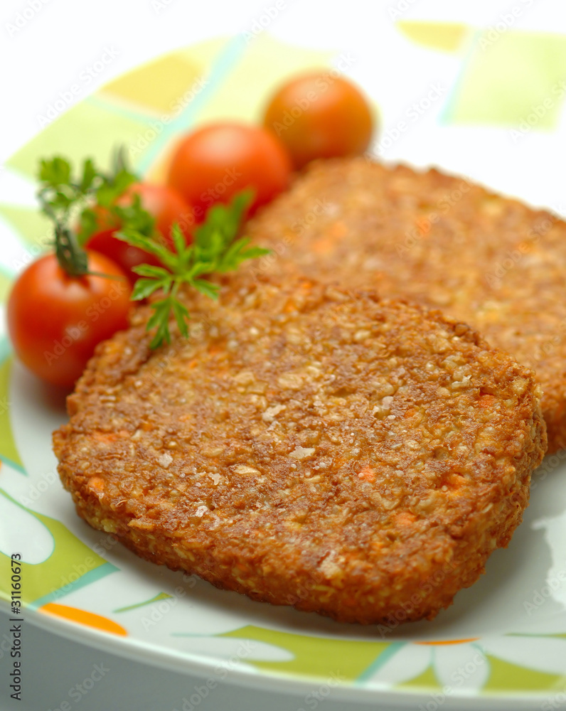 Hamburger di soia e verdure Hamburger di soia e verdure