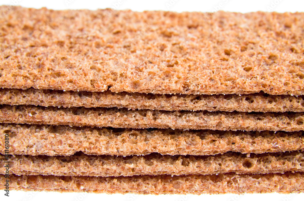 thin crispbreads close up thin crispbreads close up