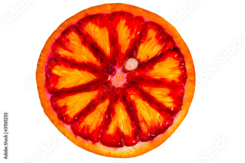 sliced red orange