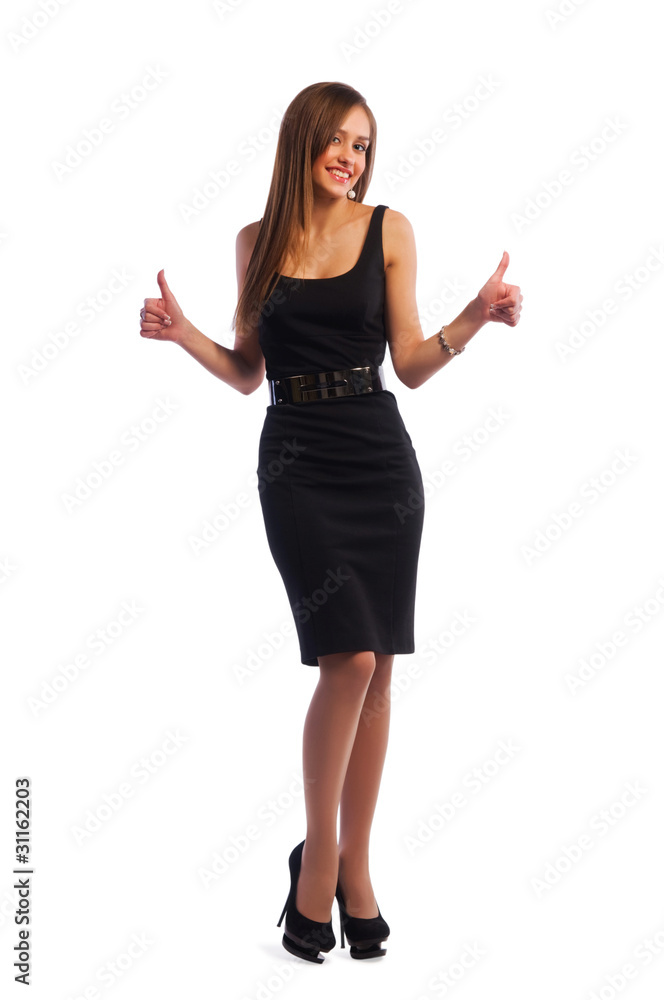girl smiling and gesturing hands girl smiling and gesturing hands