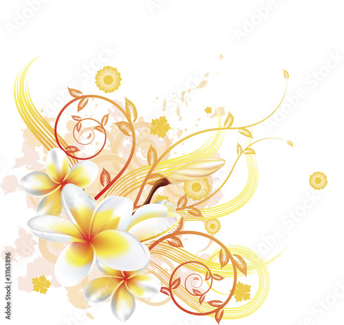 Cool floral background