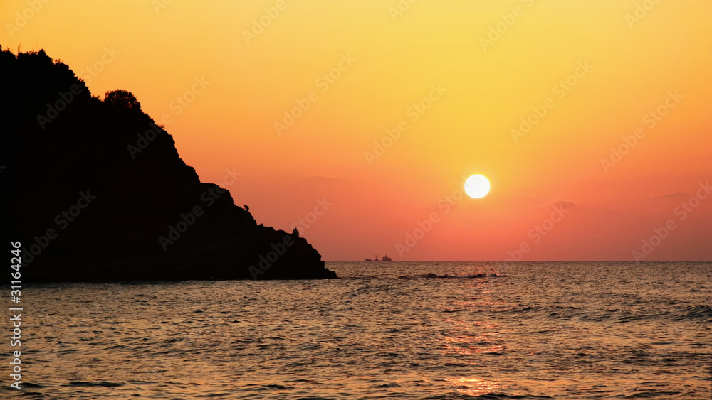 Sunset in Black Sea