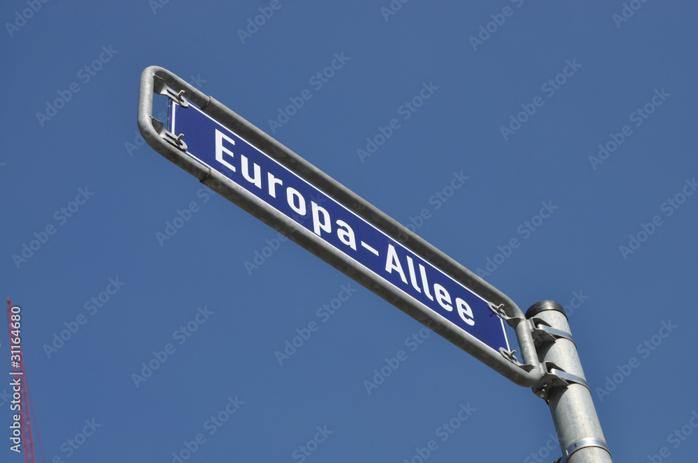 Fototapeta premium Europa-Allee