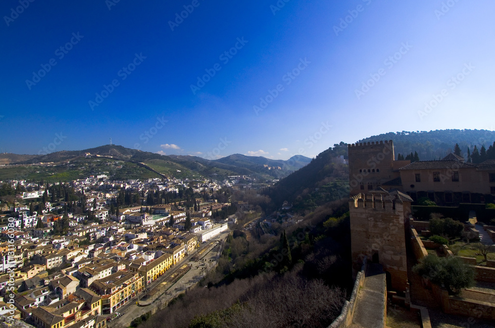 Alhambra und Albaicin - Granada - Analusien - Spanien Alhambra und Albaicin - Granada - Analusien - Spanien